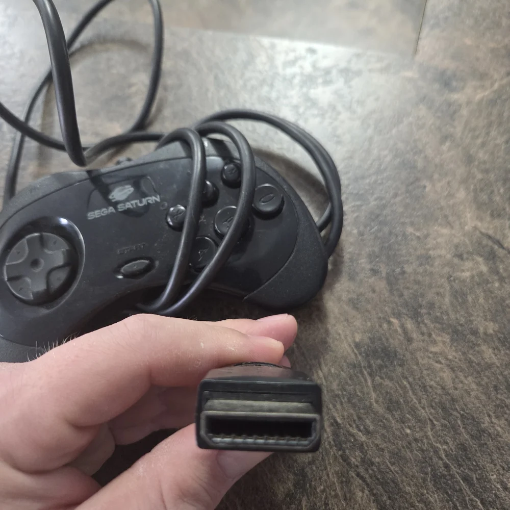 Sega Saturn Black Controller